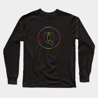 letter Q colorful design Long Sleeve T-Shirt